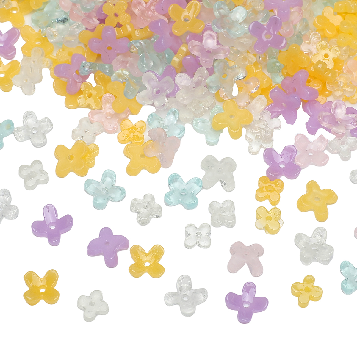 Resin Craft Ideas - 20pcs 5 7mm Resin 4 Petals