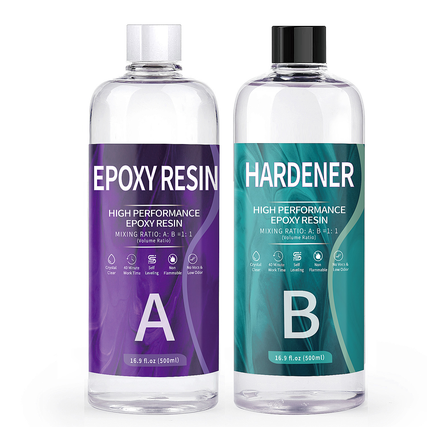 Resin Pigment Set - 1:1 AB Resin Epoxy Crystal Glue