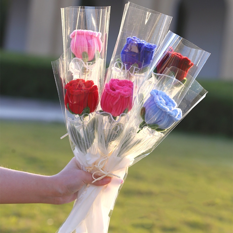 Dried Flower Bulk - Artificial Flower Knitted Flower Handmade Crochet