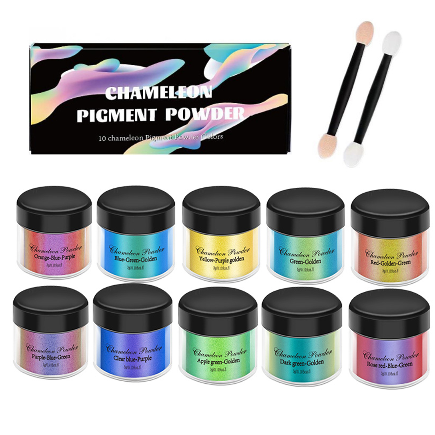 10/20pcs Mirror Chameleons Pig – Resin Pigment Set recenzja i cena