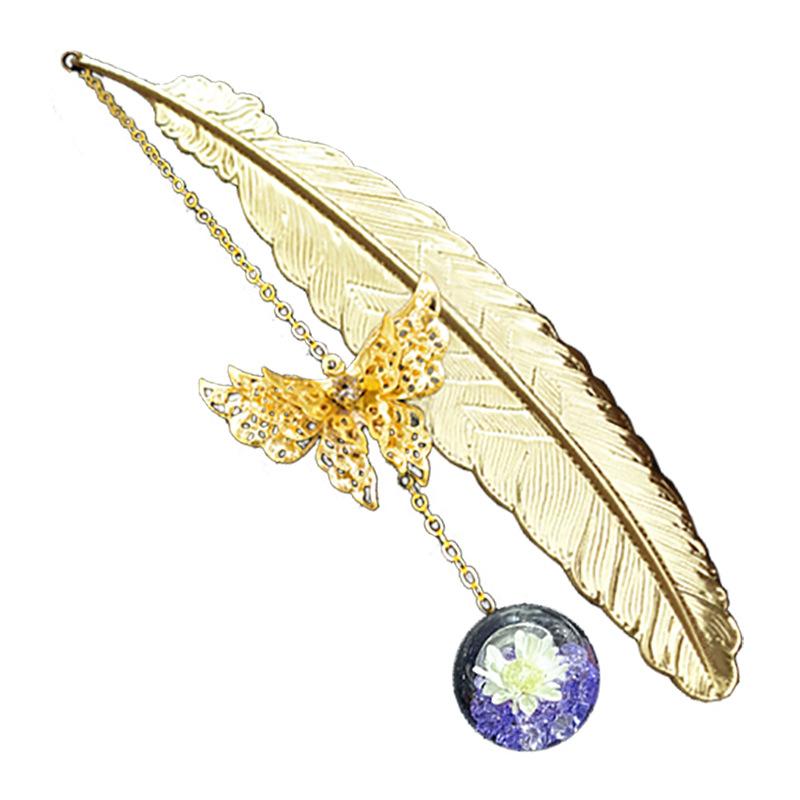 1PC Metal Bookmark Creative Im – Dried Flower Bulk recenzja i cena
