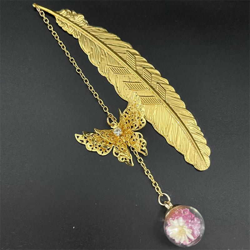 1PC Metal Bookmark Creative Im – Dried Flower Bulk recenzja i cena