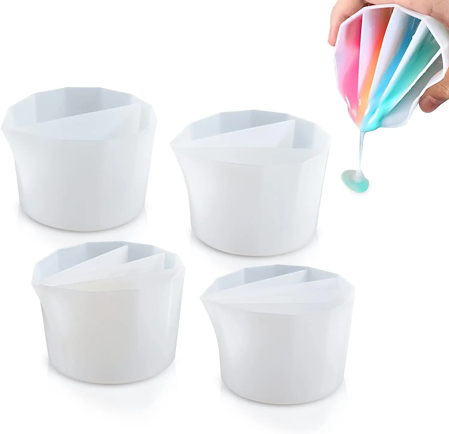 Split Cup For Paint Pouring,Re – Mixing Cup Silicone recenzja i cena