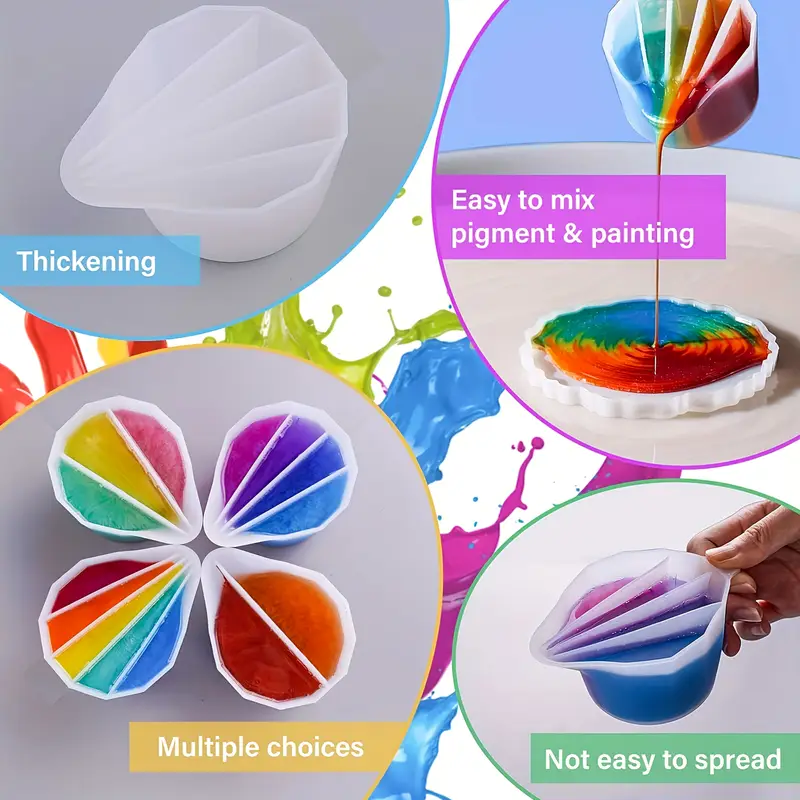 Split Cup For Paint Pouring,Re – Mixing Cup Silicone recenzja i cena