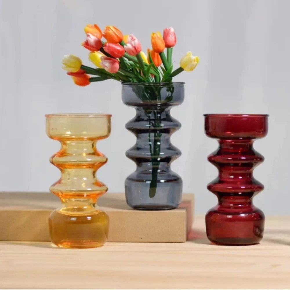 Colorful Vases Glass Ornaments – Dried Flower Bulk recenzja i cena
