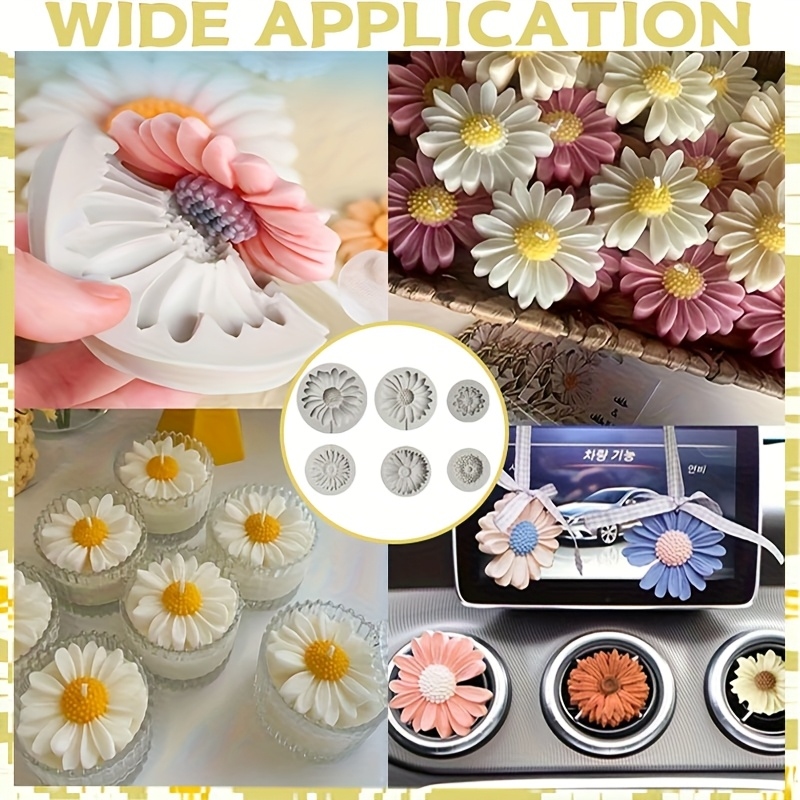 6 Pieces，Sunflower Daisy Silic – Resin Craft Ideas recenzja i cena