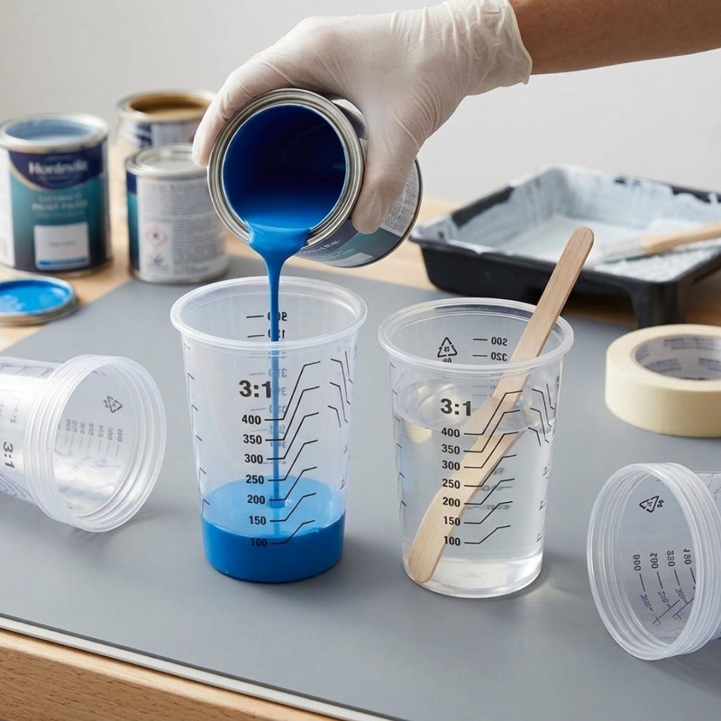 Transparent Plastic Measuring  – Mixing Cup Silicone recenzja i cena