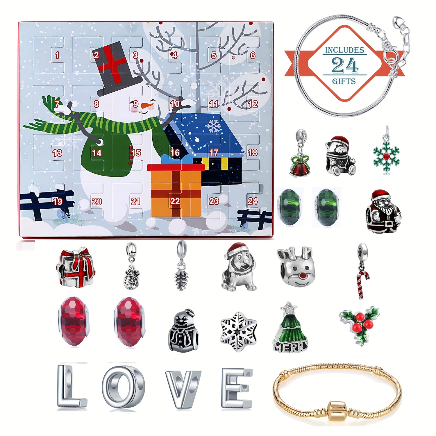 Snowman Christmas Advent Calen – Resin Jewelry Kit recenzja i cena