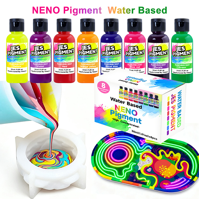 8colors/set fluorescent pigmen – Resin Pigment Set recenzja i cena