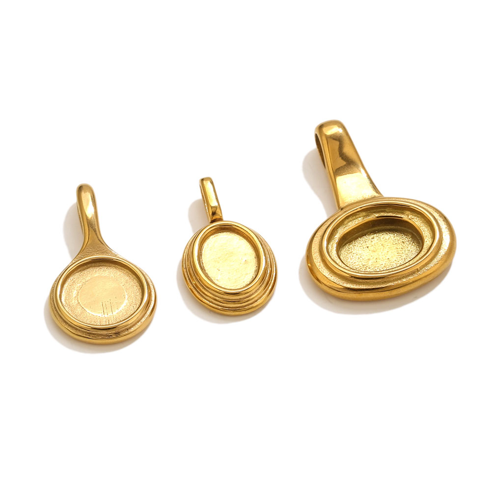5pcs Stainless Steel Round Ova – Resin Crafts recenzja i cena