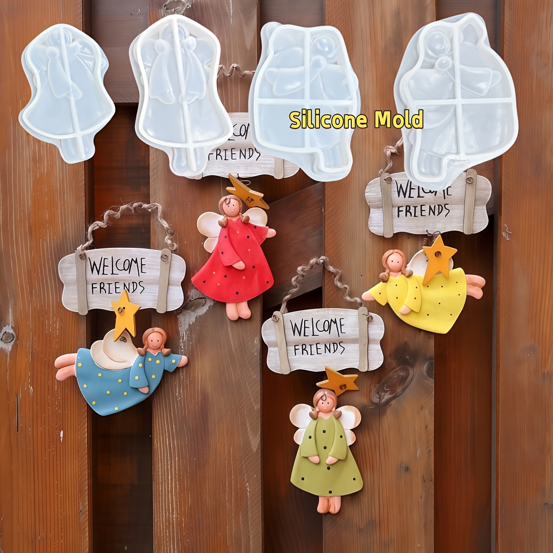 4pcs Angel Pendant Mold, Resin – Resin Craft Ideas recenzja i cena