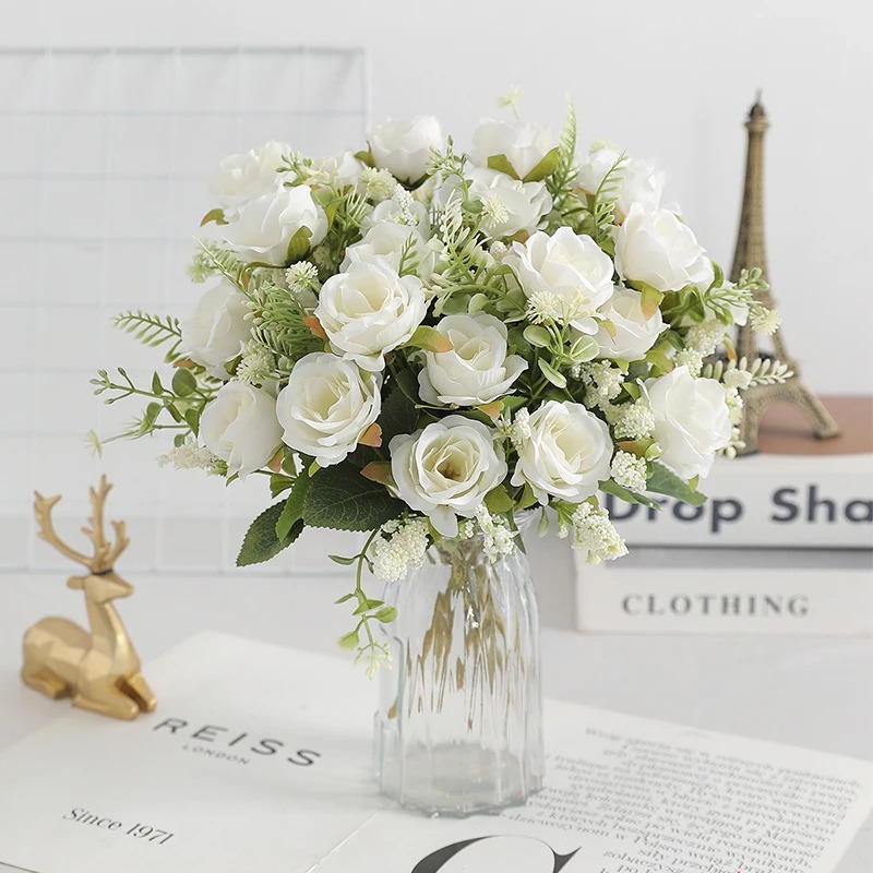 1/3Pcs 5 Heads Rose Artificial – Dried Flower Bulk recenzja i cena