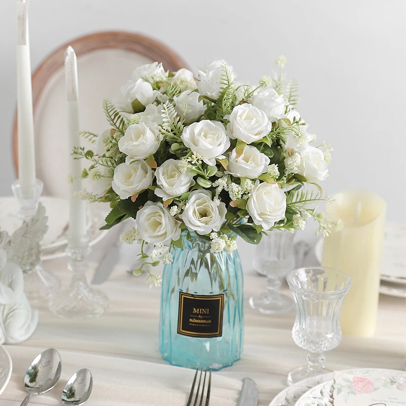 1/3Pcs 5 Heads Rose Artificial – Dried Flower Bulk recenzja i cena