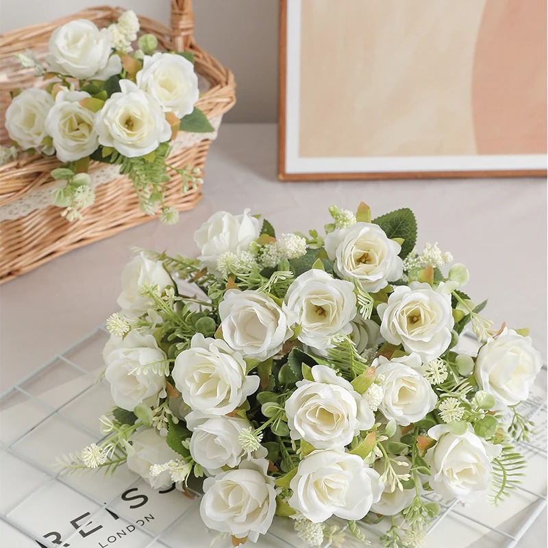 1/3Pcs 5 Heads Rose Artificial – Dried Flower Bulk recenzja i cena