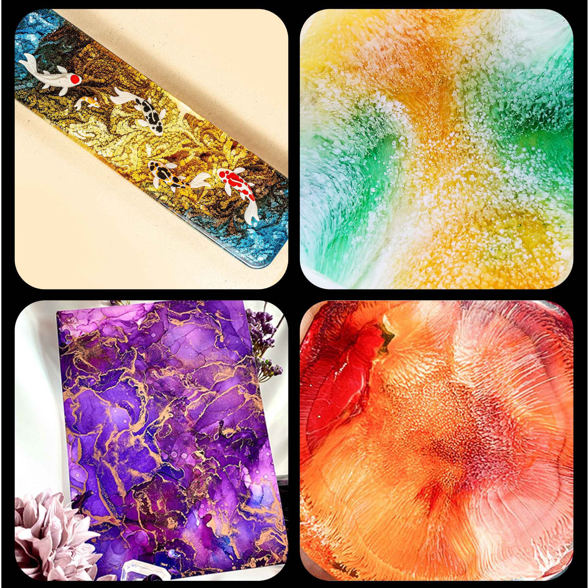 24-Color Resin Dye for Epoxy – – Resin Dye Alcohol recenzja i cena