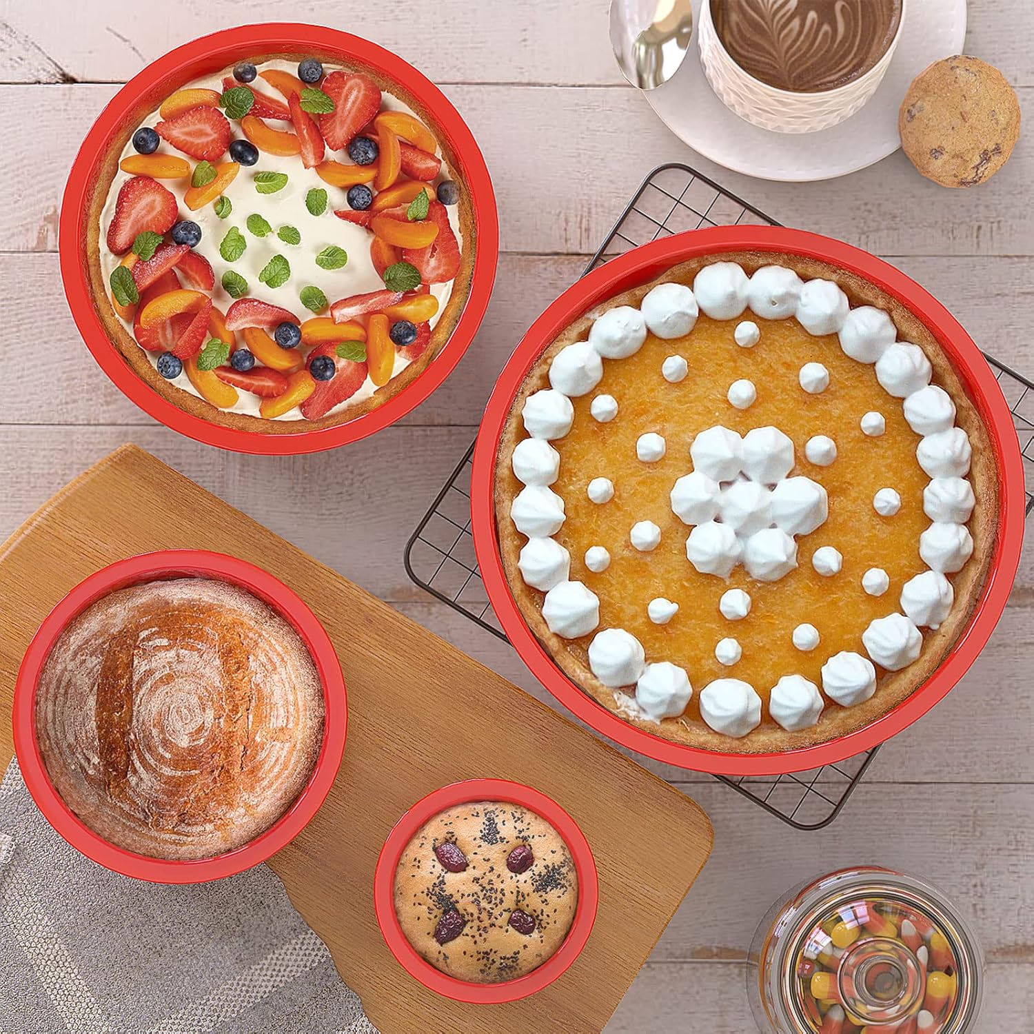 Silicone Cake Mold 4/6/8Inch R – Coaster Mold Round recenzja i cena