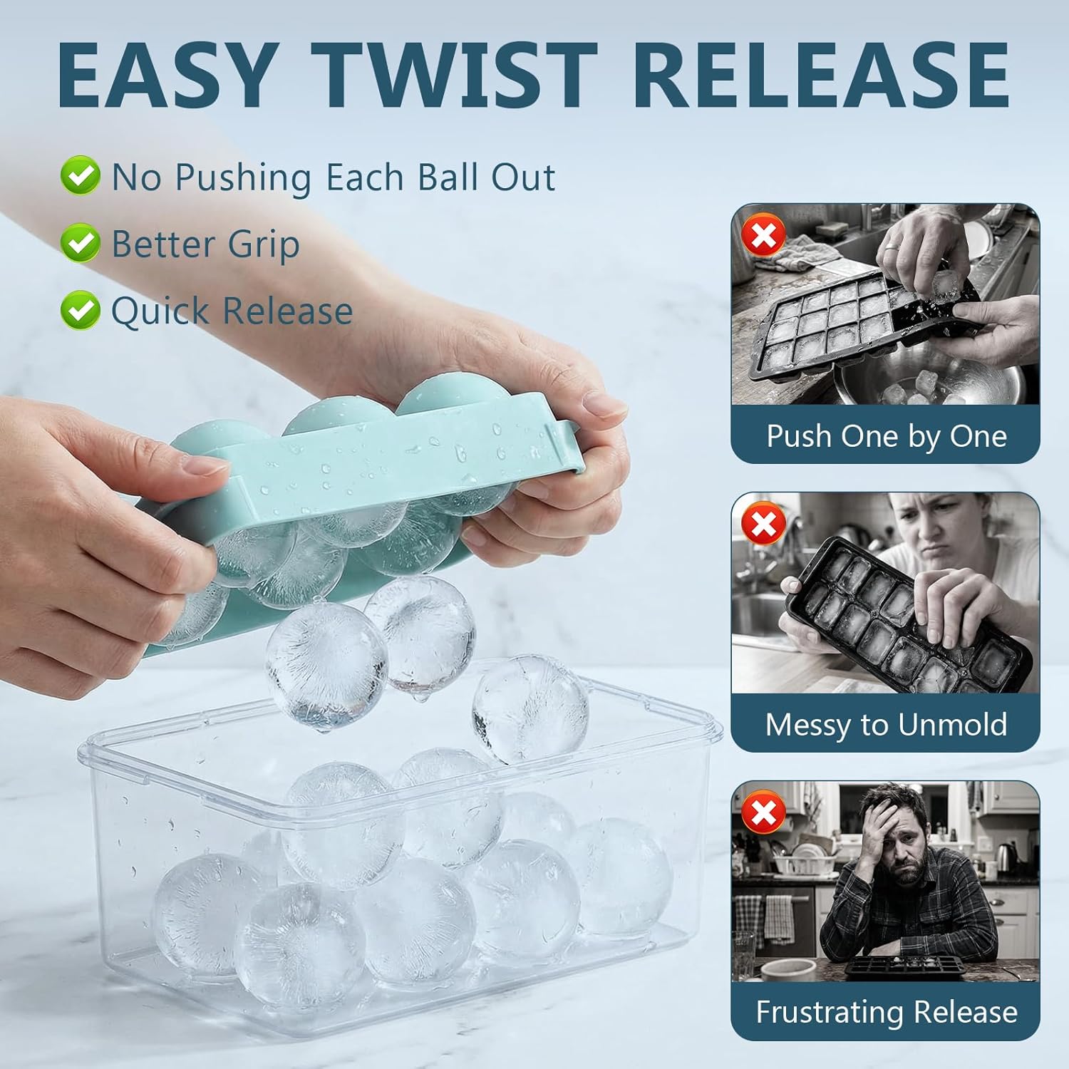 Large Round Ice Cube Trays for – Coaster Mold Round recenzja i cena