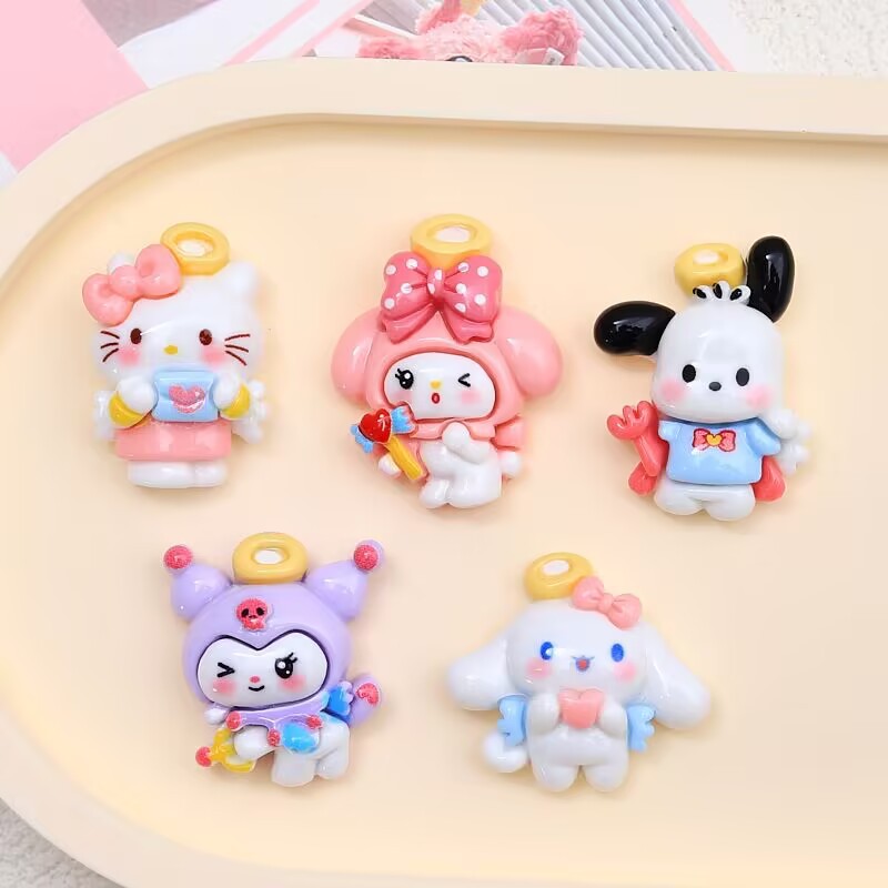 20PCS Resin Cartoon Angel DIY  – Resin Craft Ideas recenzja i cena