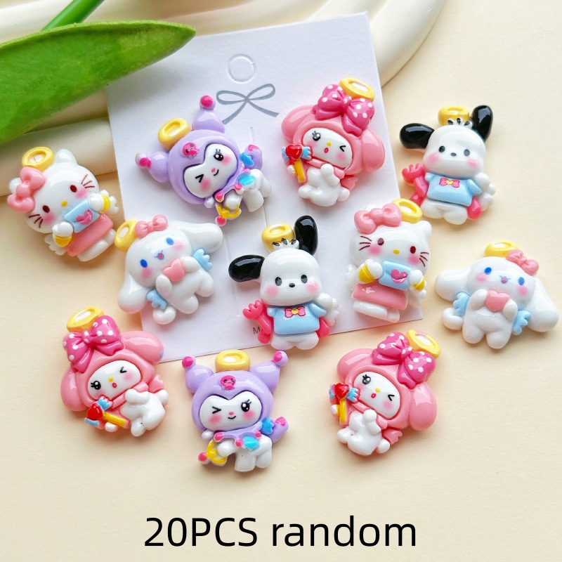 20PCS Resin Cartoon Angel DIY  – Resin Craft Ideas recenzja i cena