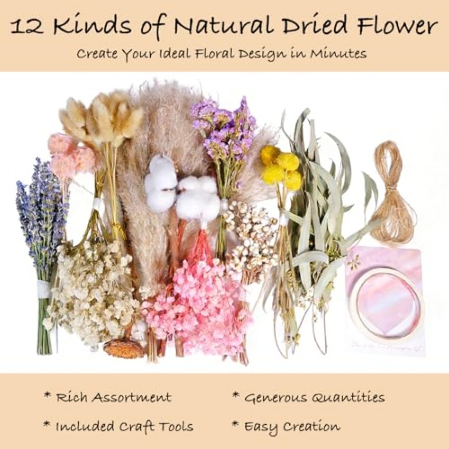 12 Kinds Natural Dried Flower  – Dried Flower Bulk recenzja i cena