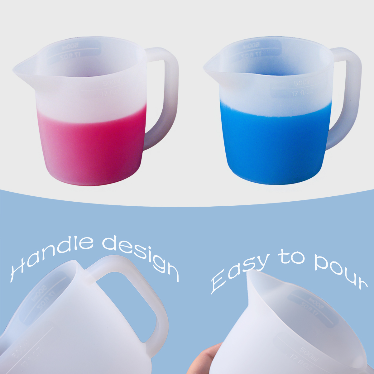 500ML Silicone Measuring Cup w – Mixing Cup Silicone recenzja i cena