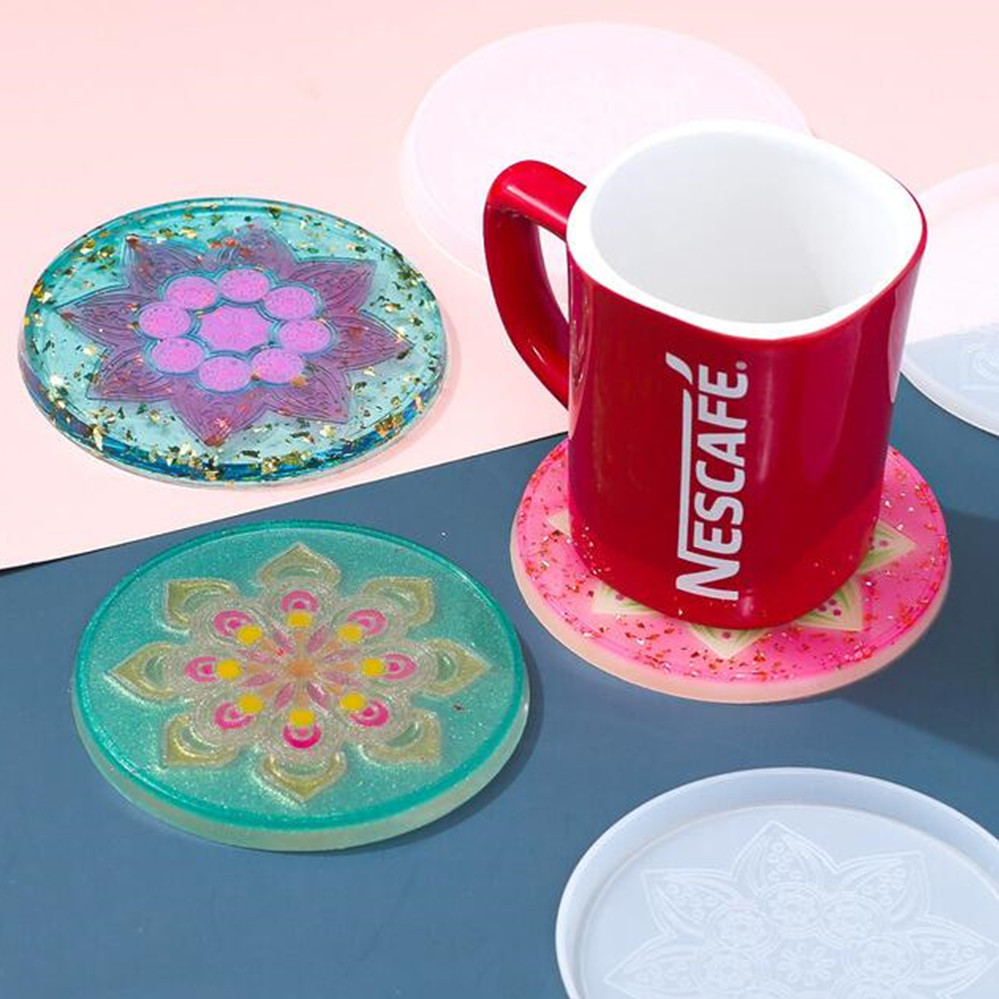 1Pcs Round Coaster Resin Silic – Coaster Mold Round recenzja i cena