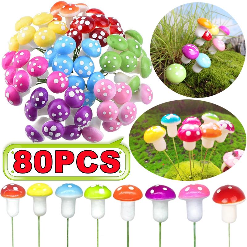 10-80PCS Mini Color Mushroom D – Terrarium Moss Art recenzja i cena