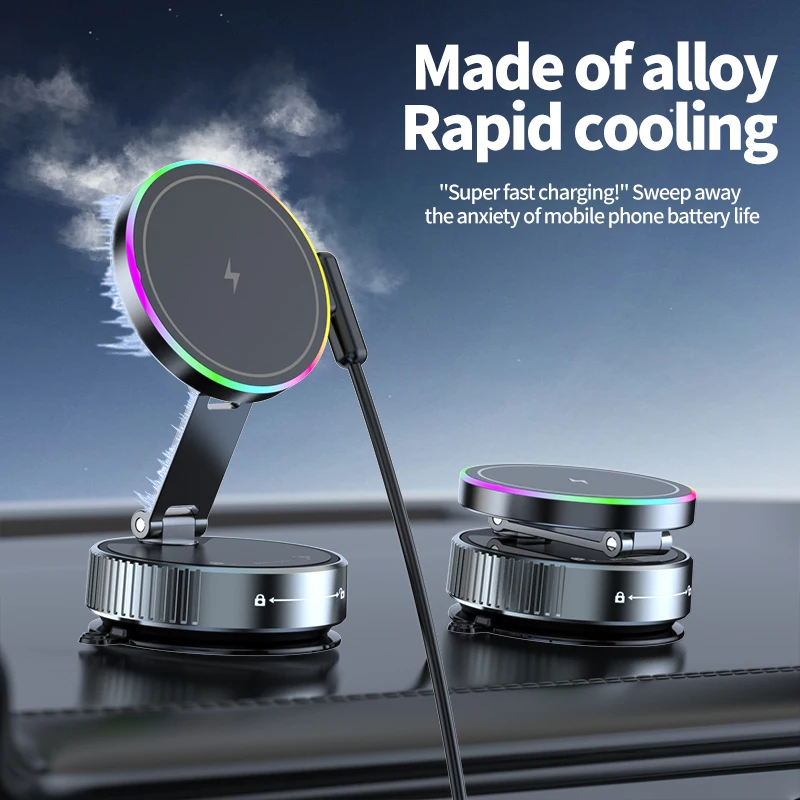 15W Wireless Car Charger Phone – Vacuum Chamber Small recenzja i cena
