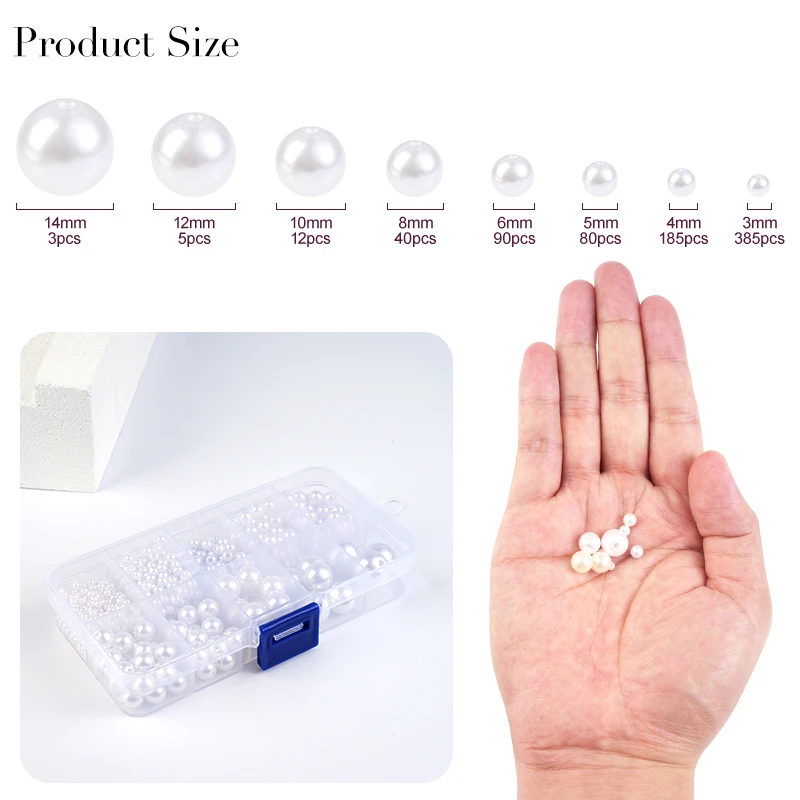 800pcs Artificial Faux Pearl R – Resin Jewelry Kit recenzja i cena