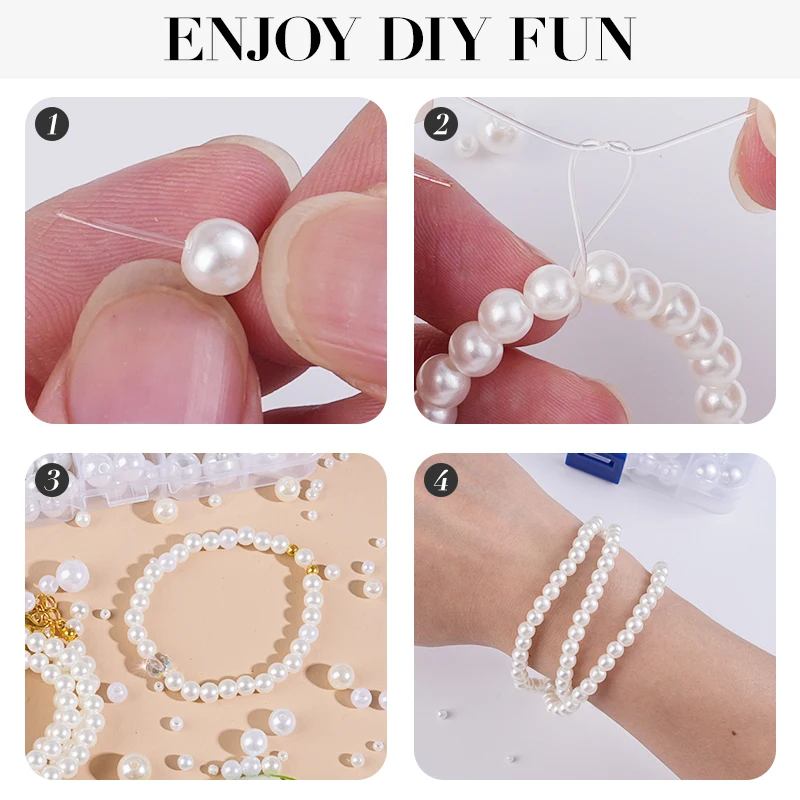 800pcs Artificial Faux Pearl R – Resin Jewelry Kit recenzja i cena