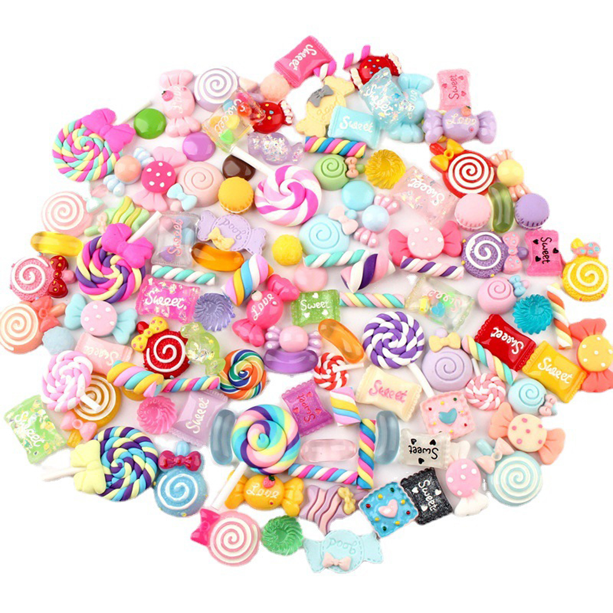 30pcs Random Candy Slime Charm – Resin Jewelry Kit recenzja i cena