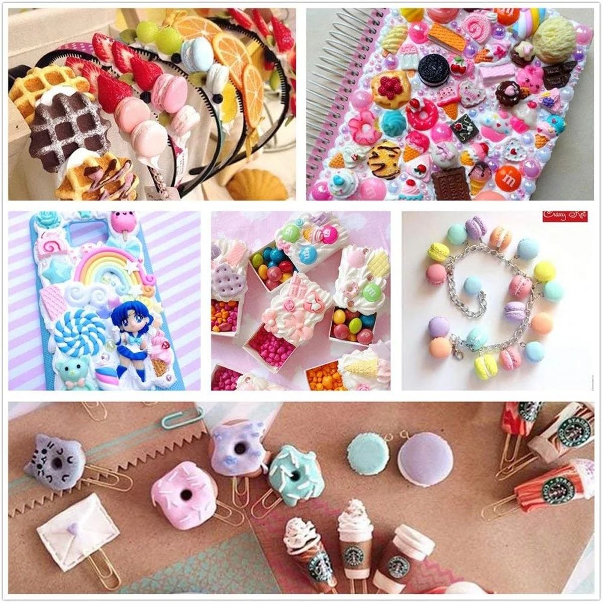 30pcs Random Candy Slime Charm – Resin Jewelry Kit recenzja i cena