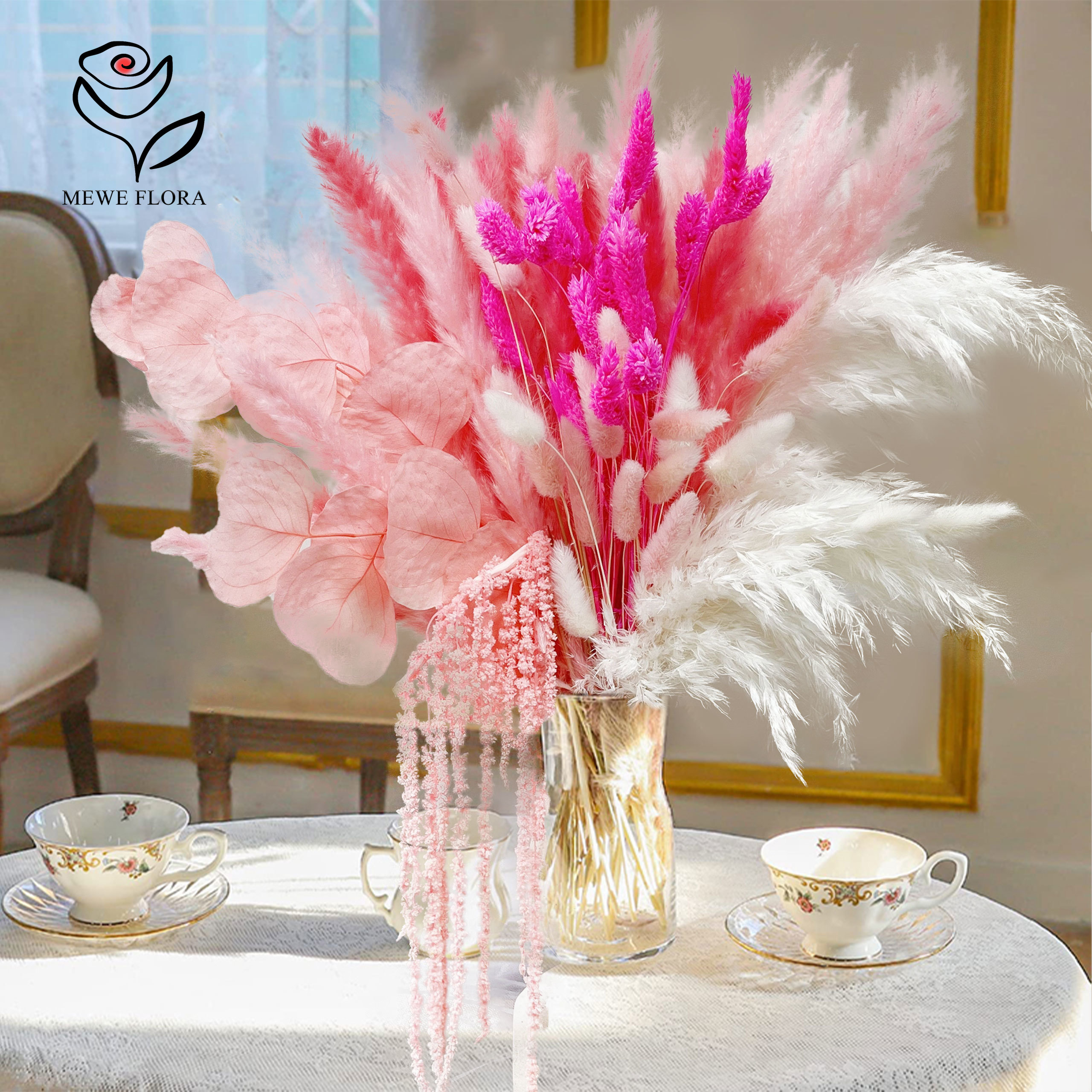 Natural Pampas Pink Dried Flow – Dried Flower Bulk recenzja i cena