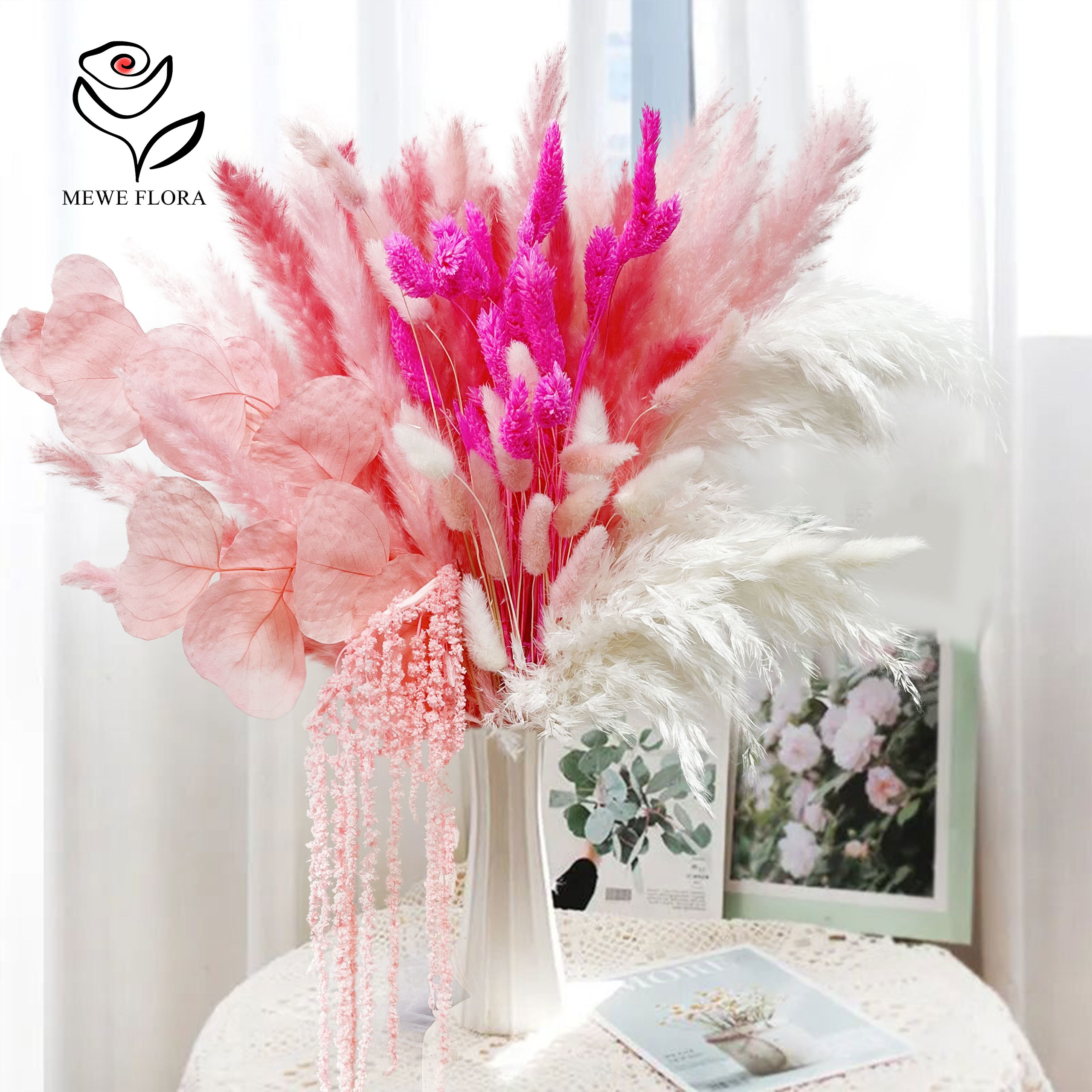 Natural Pampas Pink Dried Flow – Dried Flower Bulk recenzja i cena