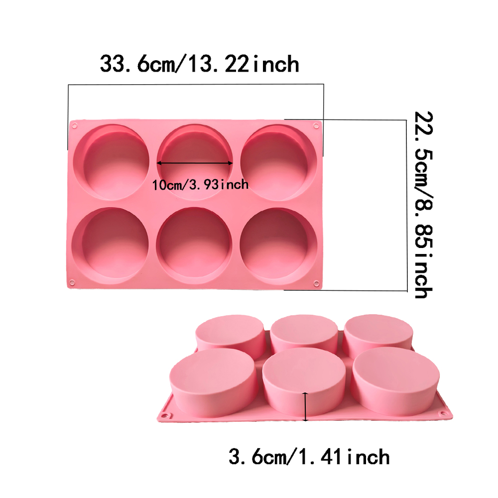 1pc 6-cavity large round disc  – Coaster Mold Round recenzja i cena