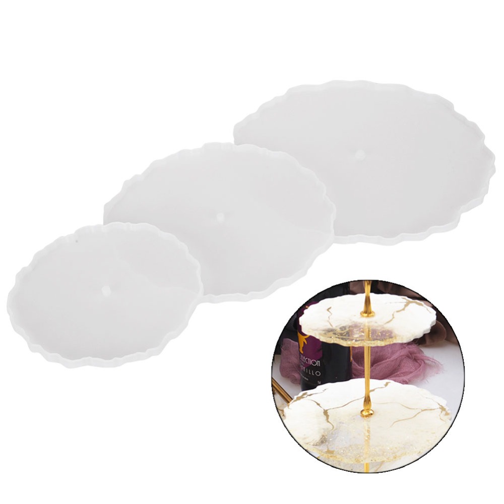 3pcs Irregular Round Fruit Tra – Coaster Mold Round recenzja i cena