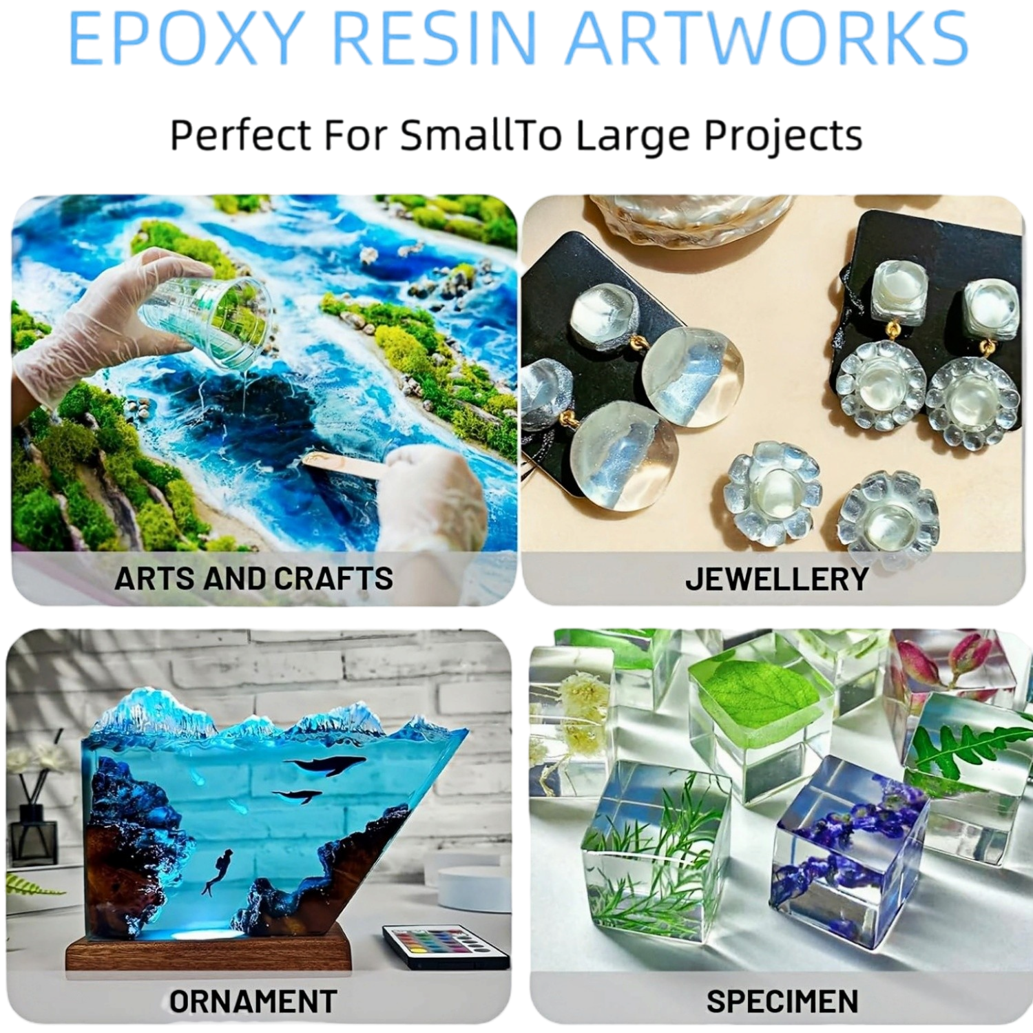 16.9oz Clear Epoxy Resin Kit C – Resin Jewelry Kit recenzja i cena