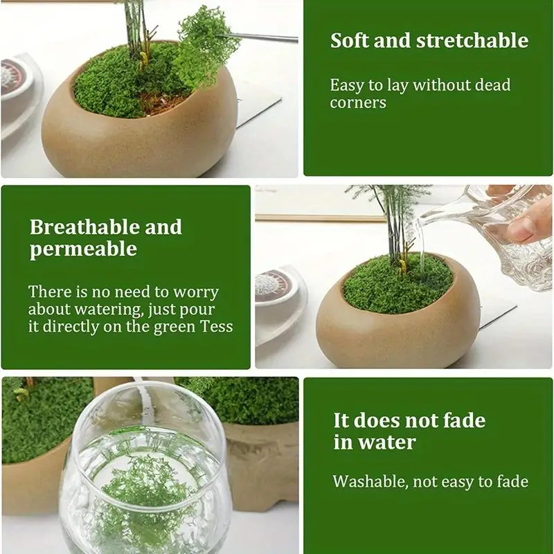 Green Fake Moss DIY Crafts Gra – Terrarium Moss Art recenzja i cena