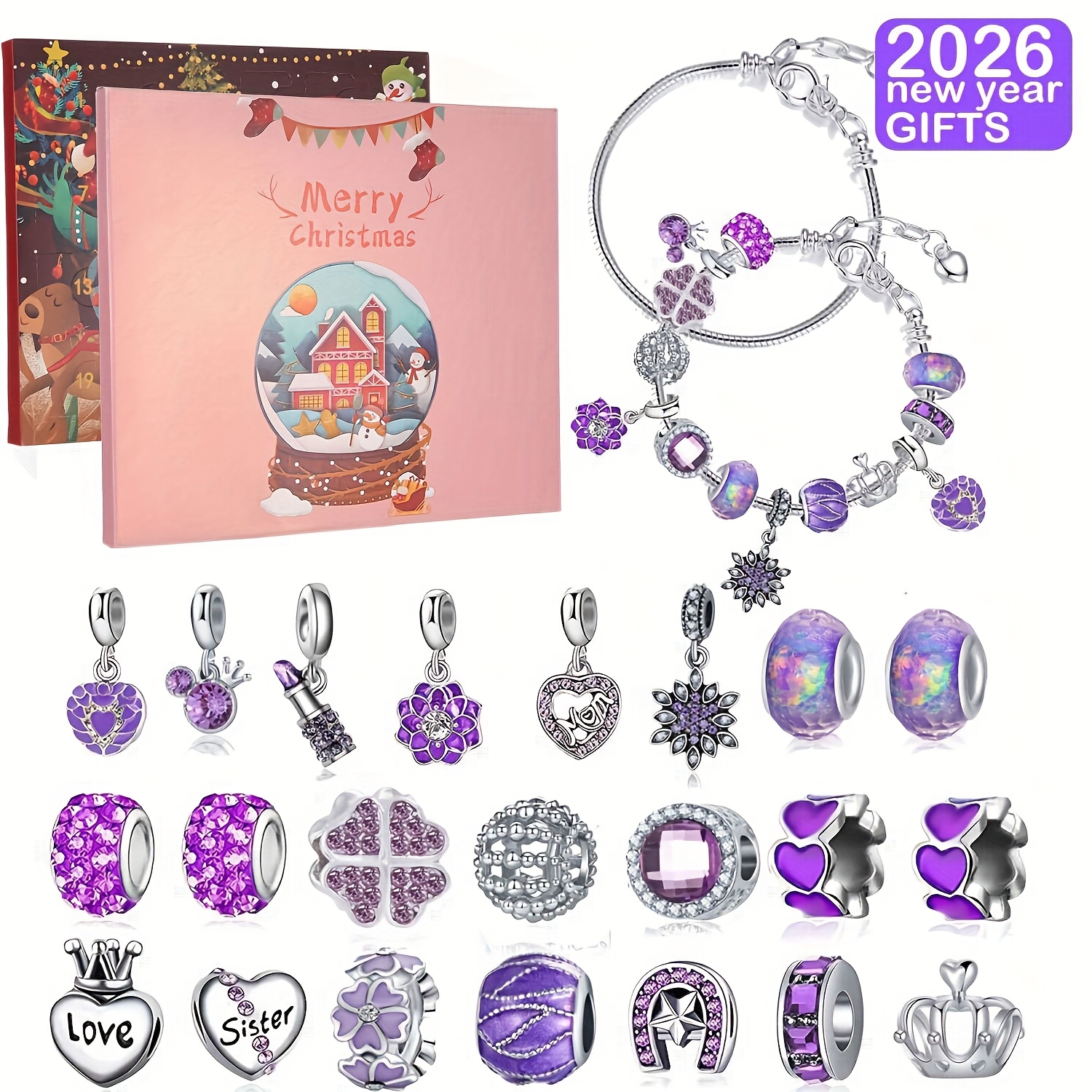 Christmas purple beads DIY jew – Resin Jewelry Kit recenzja i cena