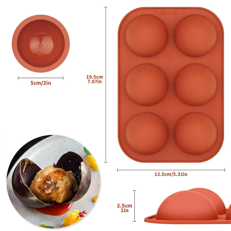 6 Cavities Semicircle Silicone – Coaster Mold Round recenzja i cena