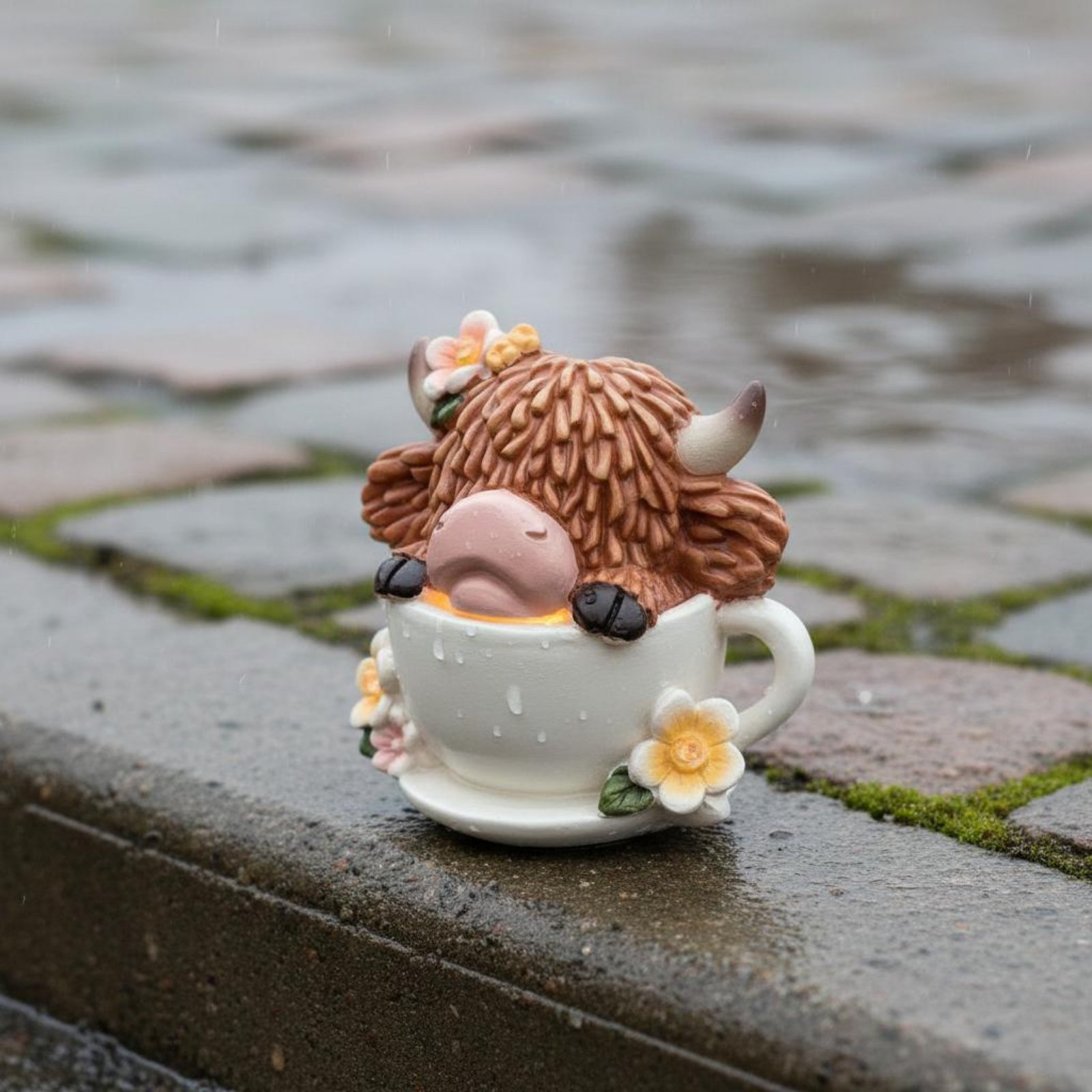 Highland Cow Garden Light Resi – Resin Crafts recenzja i cena