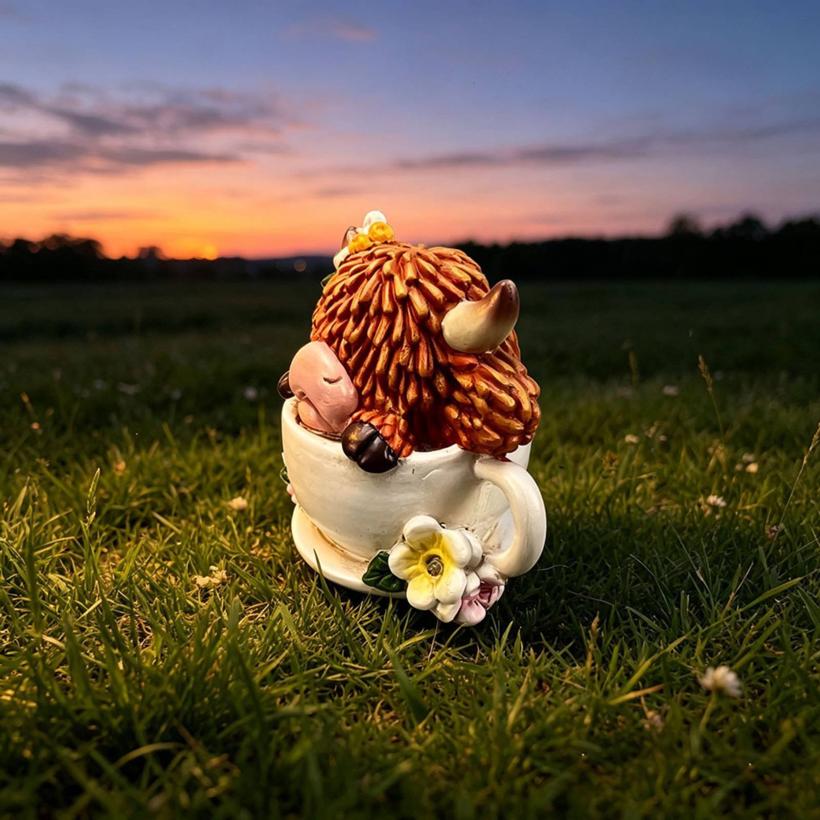 Highland Cow Garden Light Resi – Resin Crafts recenzja i cena
