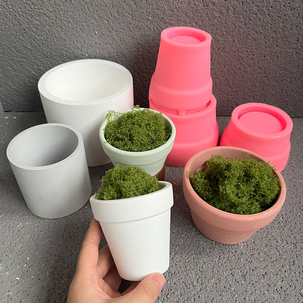 Large Concrete Plant Pot Silic – Coaster Mold Round recenzja i cena