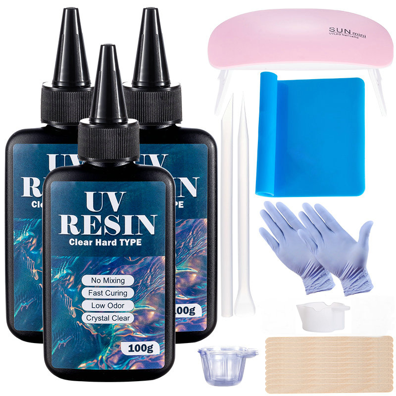 100g/250g Clear UV Resin Hard  – Resin Pigment Set recenzja i cena